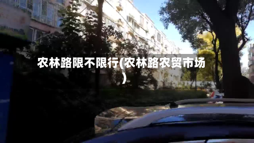 农林路限不限行(农林路农贸市场)-第3张图片
