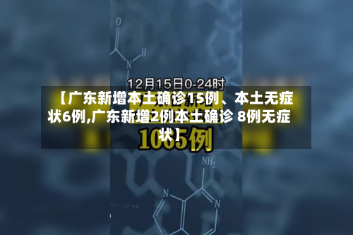 【广东新增本土确诊15例、本土无症状6例,广东新增2例本土确诊 8例无症状】