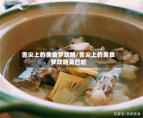 舌尖上的美食梦攻略/舌尖上的美食梦攻略吴巳蛇-第1张图片