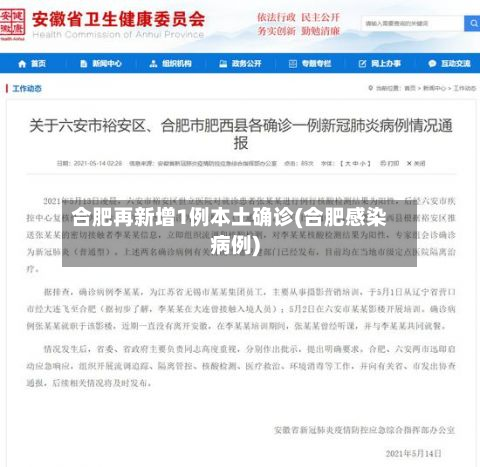 合肥再新增1例本土确诊(合肥感染病例)-第3张图片